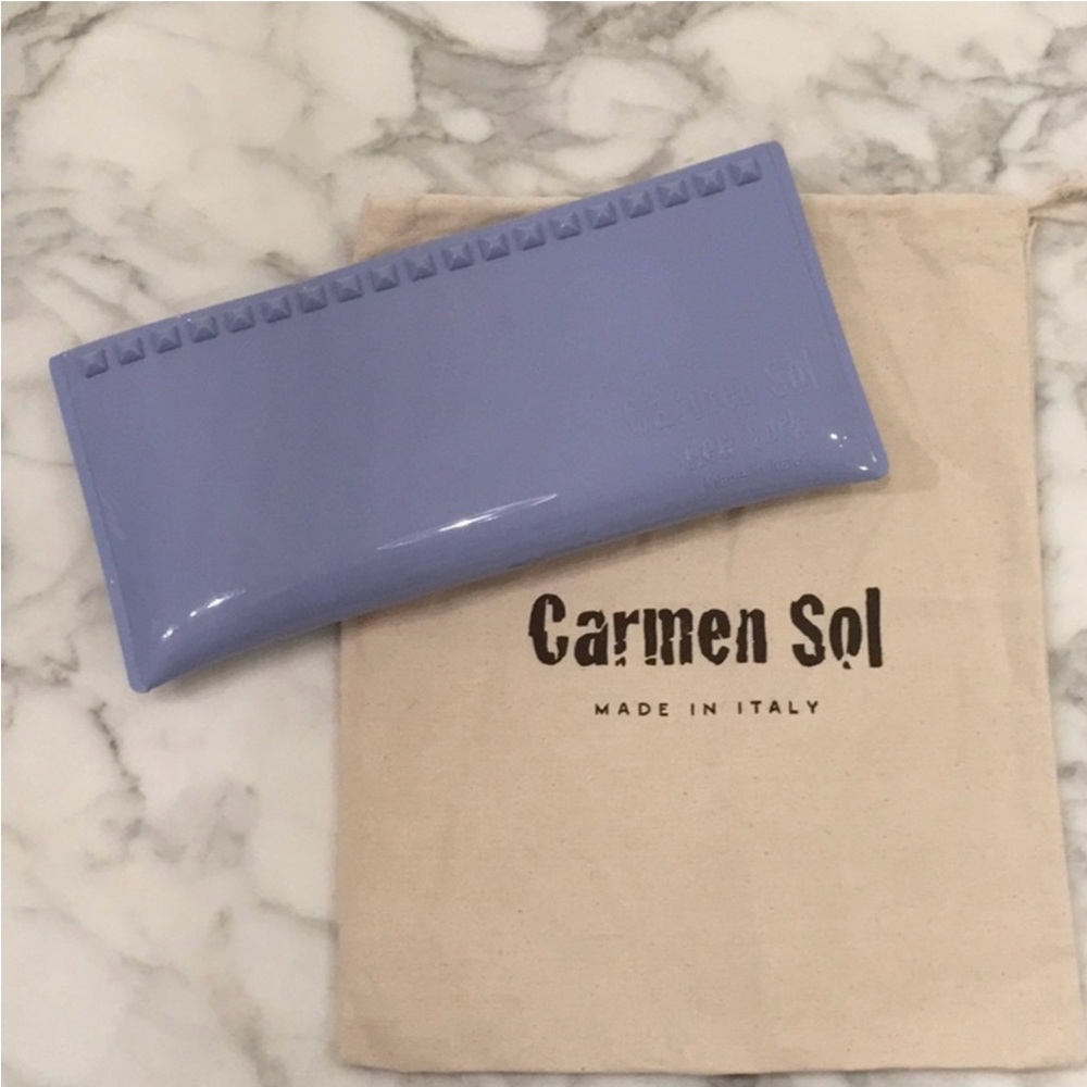 Carmen Sol jelly clutch bag